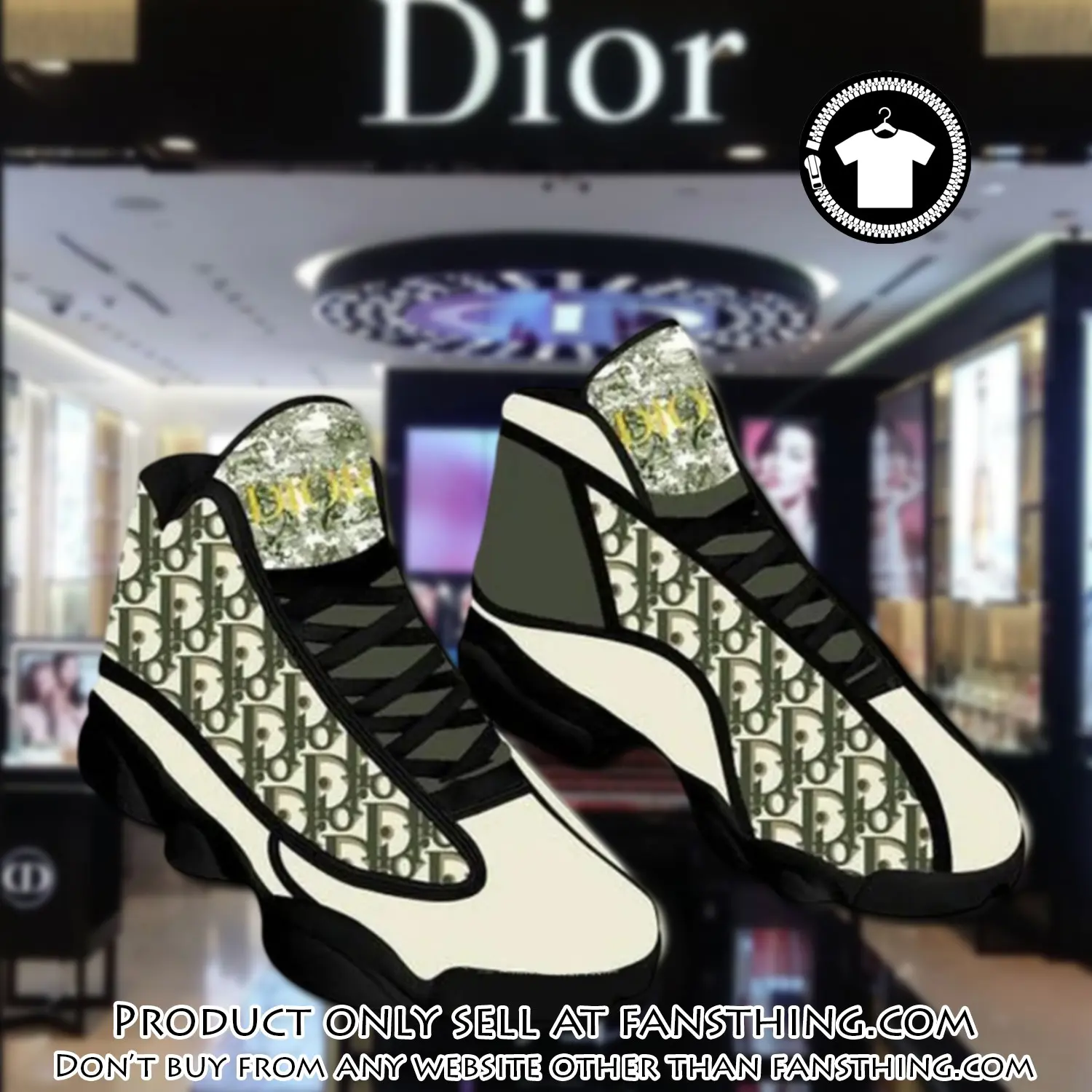 Dior luxury moss green air jordan 13 shoes hot  dior sneakers gifts for men women fst4624985